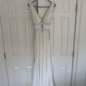 Elegant White Prom Gown